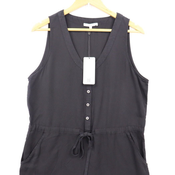 Love Tree Women's Black Tencel Sleeveless Jumpsuit Size L NWT NEW Tie Waist - Picture 11 of 13
